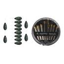 10pcs Black Bow Wire Needle Threader with Steel Needles for Sewing Accessory