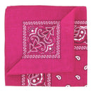 Set of 3 bandanas Paisley Man and Woman 57 x 57 cm Black + red + fuchsia