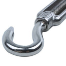 186mm Long Adjustable Stainless Steel M8 8mm Male Thread Eye Hook Turnbuckl