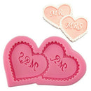 1pc Heart MR MRS Silicone Mold Cake Decoration Chocolate Mold BX