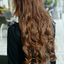 Women New One Piece Clip in Synthetic Human Hair Extensions Long Wavy Curly