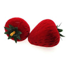 Small Strawberry Shape Jewelry Box Ring Earring Gift Cases Fruit Storage Red I1S