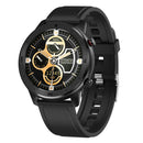DT78 Smart Wrist Watch Bracelet Heart Rate  Black Silicone Strap