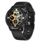 DT78 Smart Wrist Watch Bracelet Heart Rate  Black Silicone Strap