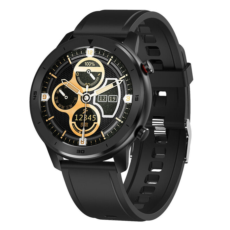 DT78 Smart Wrist Watch Bracelet Heart Rate  Black Silicone Strap