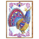 5D DIY Special Shaped Diamond Painting Peacock Pattern Embroidery Decor