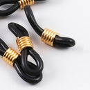 100Pcs Glasses Chain Ends Retainer Connector Holder Eyeglasses Chain Rubber Ends