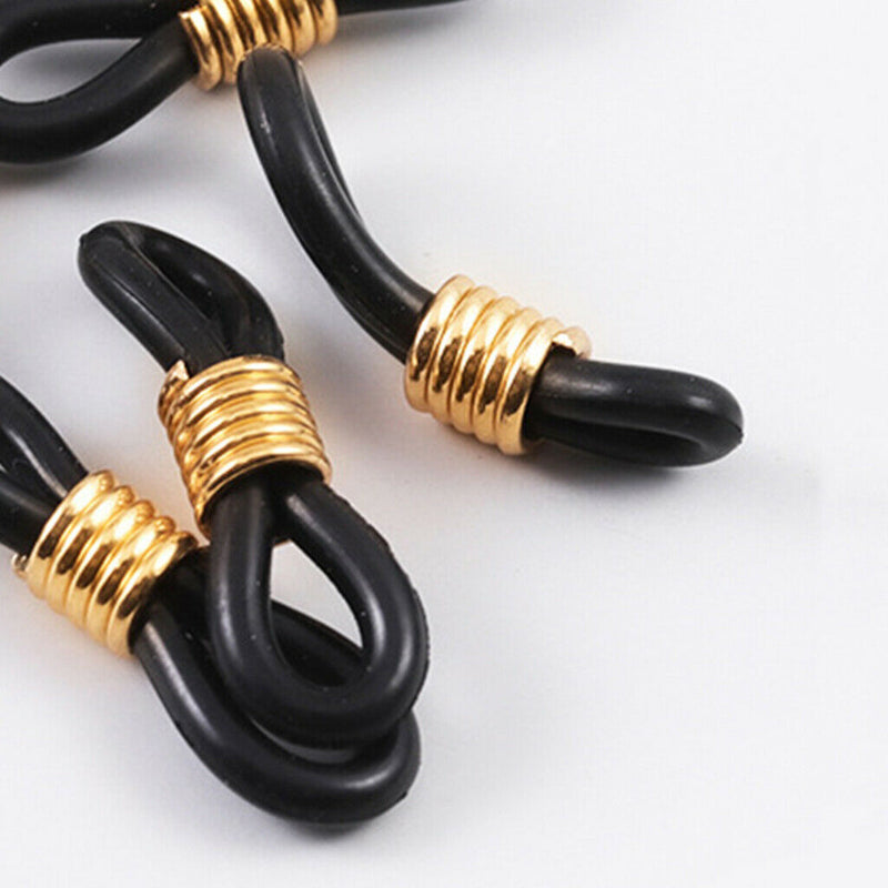 100Pcs Glasses Chain Ends Retainer Connector Holder Eyeglasses Chain Rubber Ends