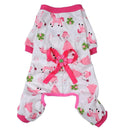 Dog Puppy Shirt Clothes Jumpsuit Pet Apparel Cat Pajamas Costume Pink S