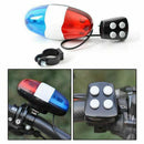 Bicycle Bell 6 LED 4 Tone Horn LED Light Electronic Siren Bicycle Bells for S5Y5