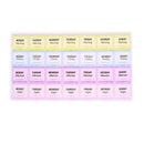 28 Compartments Plastic Pills Box Portable Home Pills Storage Organizer