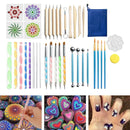 38PCS Mandala Dotting Tools Set Pen Dotting Tools Mandala Stencil Ball Stylus