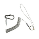 Fishing Lanyard Tool/Pole Safety Coil Lanyard Retractable Steel Wire for Boating