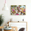 Six Cats DIY Full Drill Diamond Painting Mosaic Kits Picture Home Decor