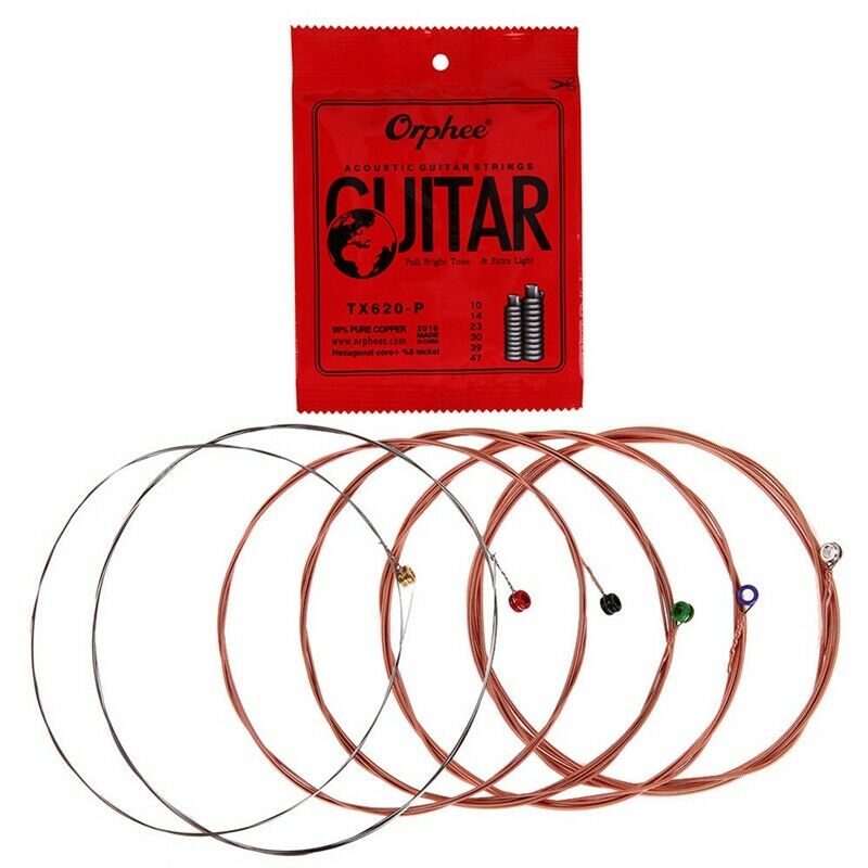 Orphee Acoustic Folk Guitar Steel Strings TX Series Cooper Full Set Replace