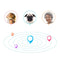 Bluetooth Antilose Device Mobile Phone Anti-theft Device Pet Locator Black