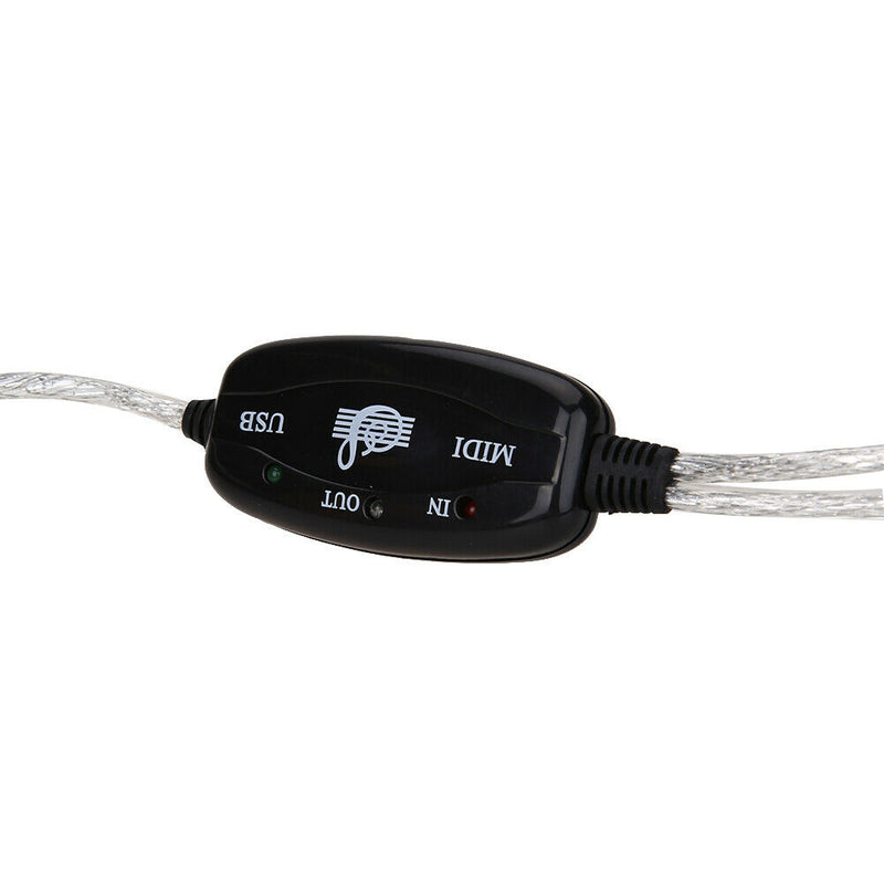USB Interface to MIDI Converter Music Keyboard Piano Cord Cable Adapter A