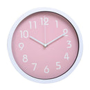 25cm Super Quite Clock Non Ticking Quartz Wall Clock Home Decor Pink