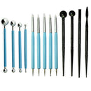 13pcs Polymer Modeling Clay Sculpting Tools, Dotting Pen, Silicone Tips, Ba S9F7