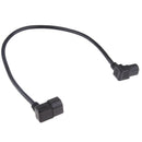 2Pcs IEC 320 C14 Male to C13 Female Converter PDU Power Lead Angle Cable 23"