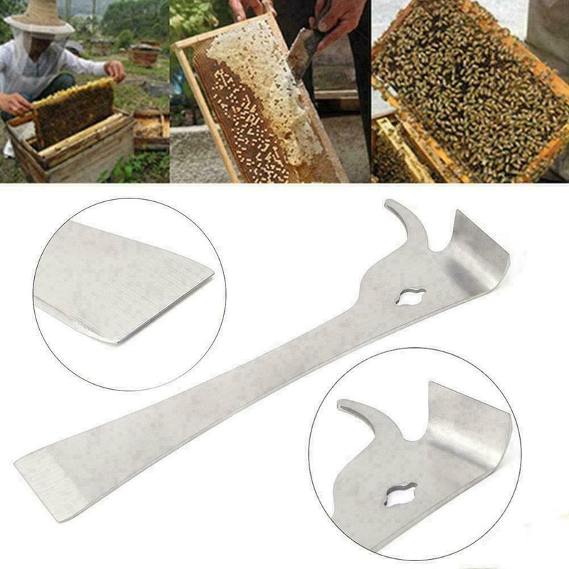 Stainless Steel Polished Bee Hive Hook Scraper Beekeeping Equipments Pry To G8T2