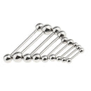 9Pcs Body Piercing Jewelry Tongue Eyebrow Lip Barbell Labret Stud Ball Rings