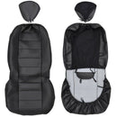 4pcs Car Universal Pu Leather Seat Cover Cushion Wear Protector Seat Cover