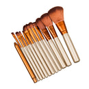 12Pro Makeup Brushes Set Kabuki Foundation EyeshadowLip BrushTool Mini B Kw