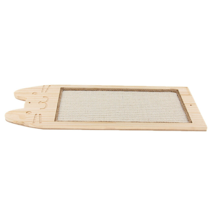 Pet Cat Kitten Wooden Scratch Plate Scratcher Pad Seize Catch Board Mat S