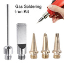 5 IN 1 Soldering Iron Pen Tip Kit Butane Gas Welding Cutting Heads Torch Set