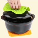 6pieces Cup Place Mat Hot Non Slip Pot Holder Insulated Mat Mitts Spoon Rest