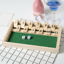 Wooden Shut the Box 12 Dice Game Board ,Wooden Board Game with Dice for the M2Z8