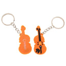 2x Violin Keychain Key Chain Handbag Purse Pendant Charm for Music Lovers