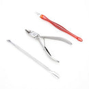 3Pcs Nail Clipper+Cuticle Nipper Set Nail Tool Dead Skin Fork Trimmer RemoverJ.