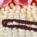 3mm Red Natural Garnet Round Loose Beads Gemstones Great for DIY Jewelry Making