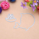 2pcs Metal Cutting Dies Stencils DIY Embossing for Scrapbooking Decor(A)