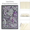 DIY Mandala Special Shaped Diamond Painting 50 Pages Notebook A5 Sketchbook