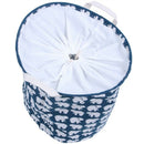 Foldable Cotton Linen Washing Clothes Laundry Basket Sorter Bag Hamper Stor Q8L6