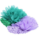 10 Pieces Babys Girls Headband in Chiffon Flower Knot for Hair