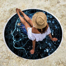 Human Face Eeg Pattern Series fiber Beach Towel Sports Yoga Blanket Swimmin J7N4