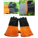 Leather Welding Gloves Heat Resistant Work Glove Grill Oven Blacksmith