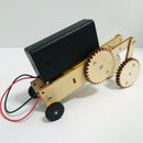 Electric Gears Car Kids DIY Science Project Toys Technology Fun Physics Exp W4U5