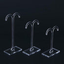 3pcs Jewelry Display Rack Sprout Transparent Earring Display Stand Holder