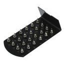 12 Pairs Women Colorful Round Ear Studs Earrings Jewelry-Leopard Stripes