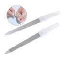 Dual sided stainless steel metal nail art file buffer manicure pedicure tool Bj