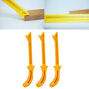 3Pc Durable Yellow Plastic Wood Saw Push Sticks Table Saw Accessories for