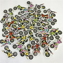 50Pcs Random Decorative Lovely Conveyance 2 Holes Sewing Wood Buttons Y1K6