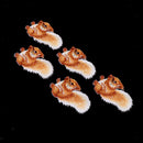 5 Pieces Cloth Stickers with Squirrel Pattern Embroidery Patch Clothing