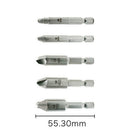5PC HSS 4241 Screw Extractor Drill Bits Tool Broken Damaged Bolt Remov WGS
