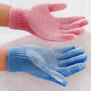 2x Exfoliating Body Scrub Gloves Shower Bath Mitt Loofah Skin Massage Sponge Hot